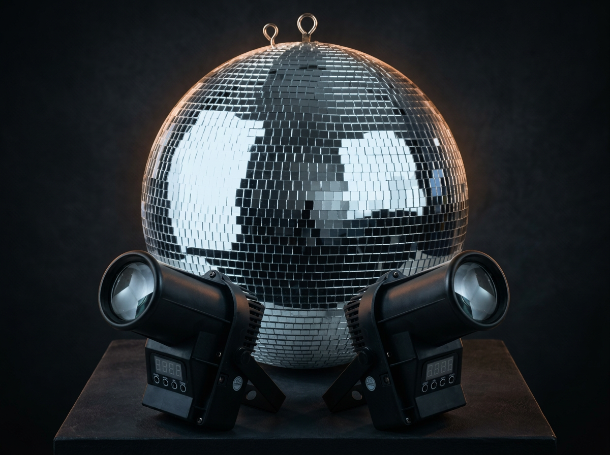 Mirror Ball Kit (Black) rental Ibiza