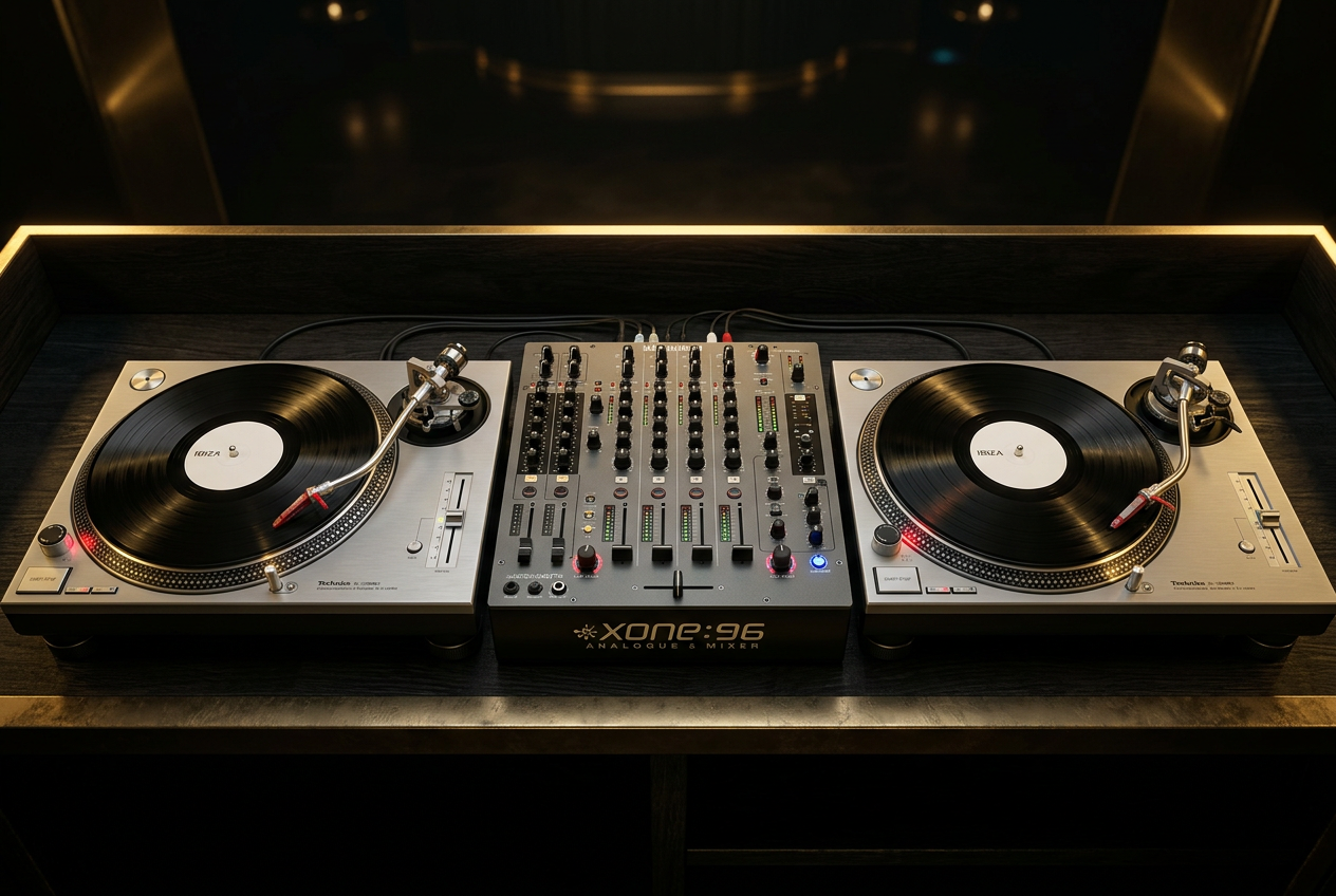 Technics SL-1200MK2 + Xone:96 rental Ibiza